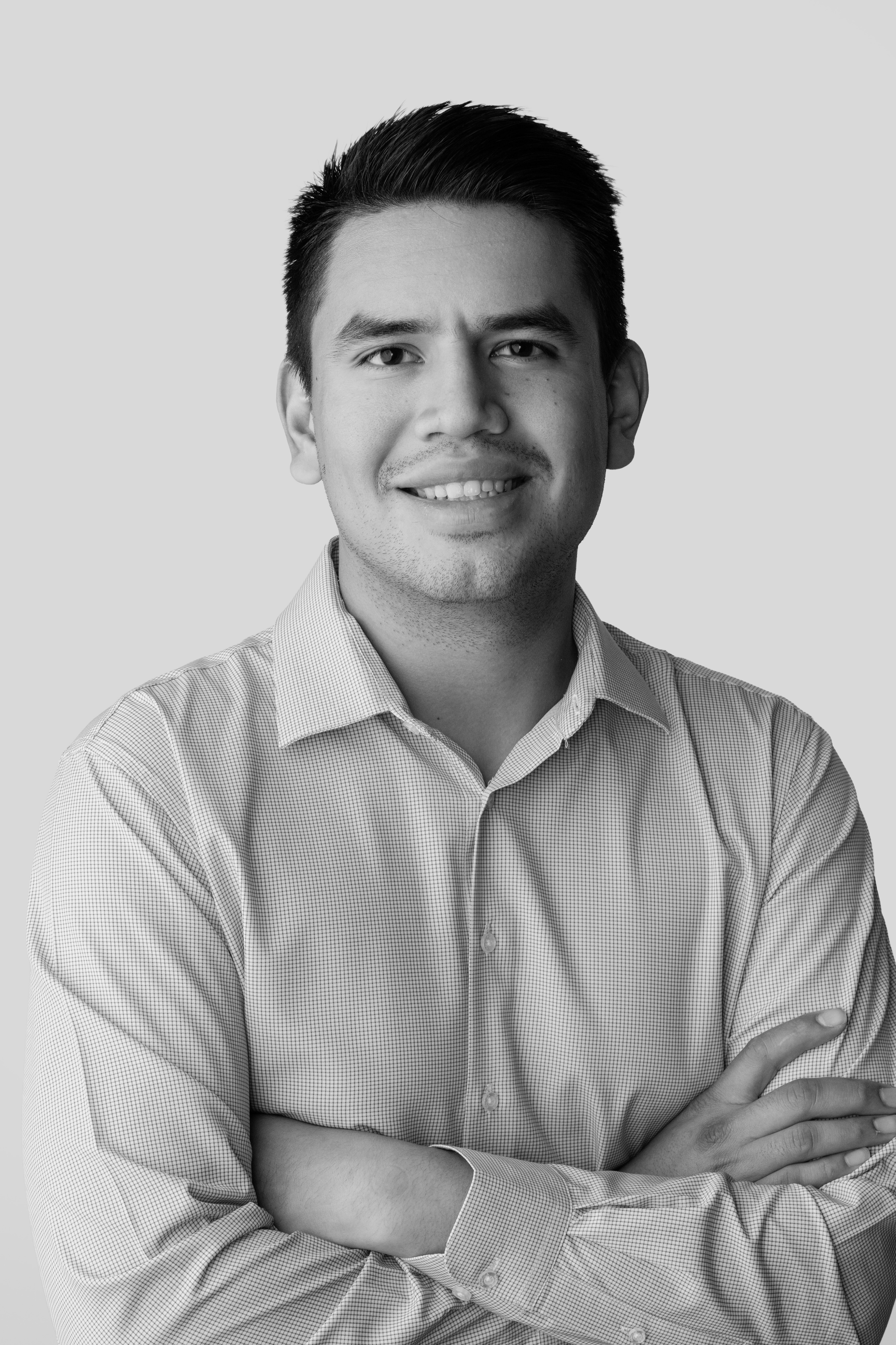 Black and white portrait