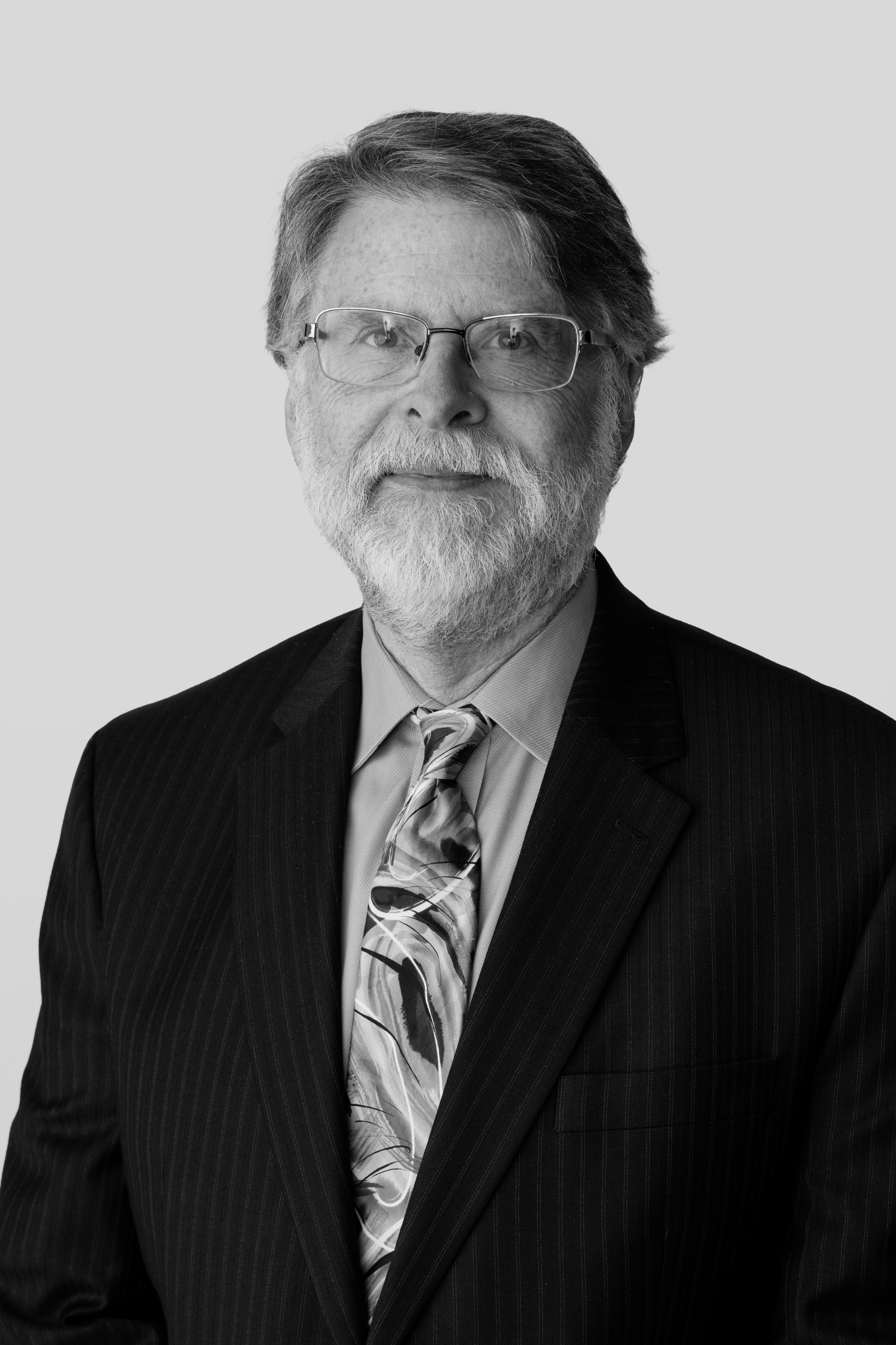 Black and white portrait