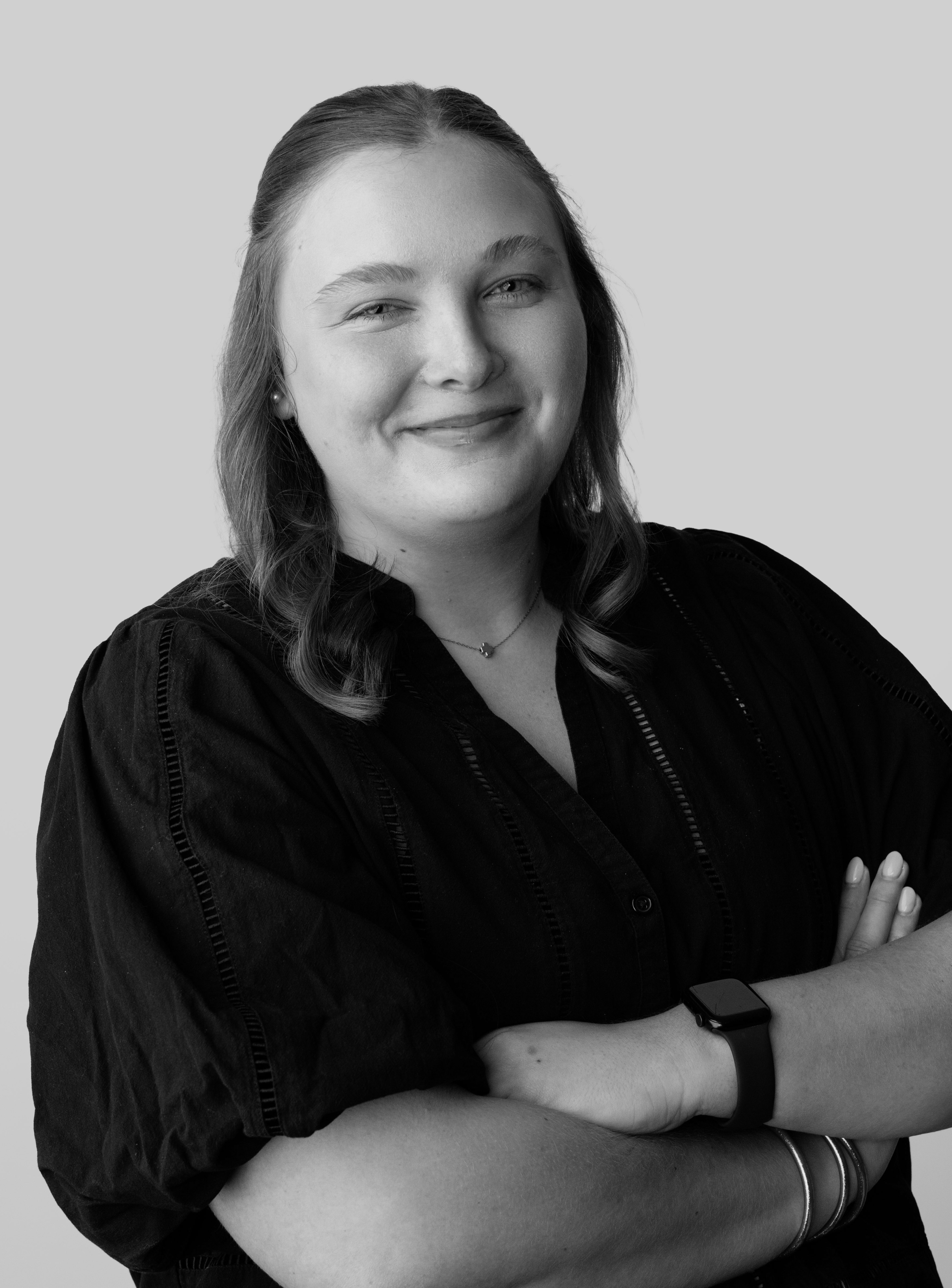 Black and white portrait