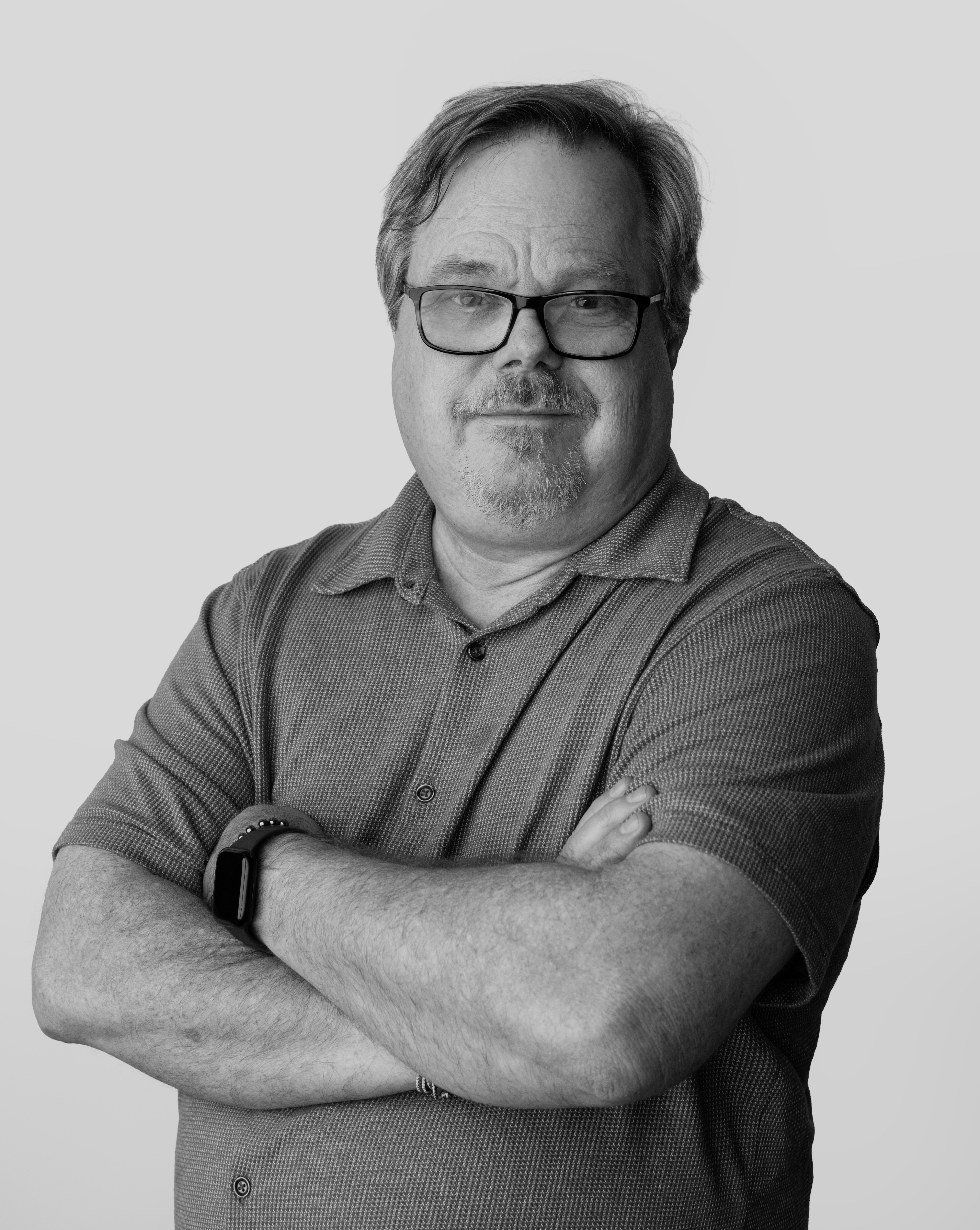Black and white portrait